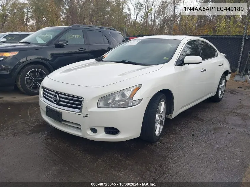 1N4AA5AP1EC449189 2014 Nissan Maxima 3.5 S