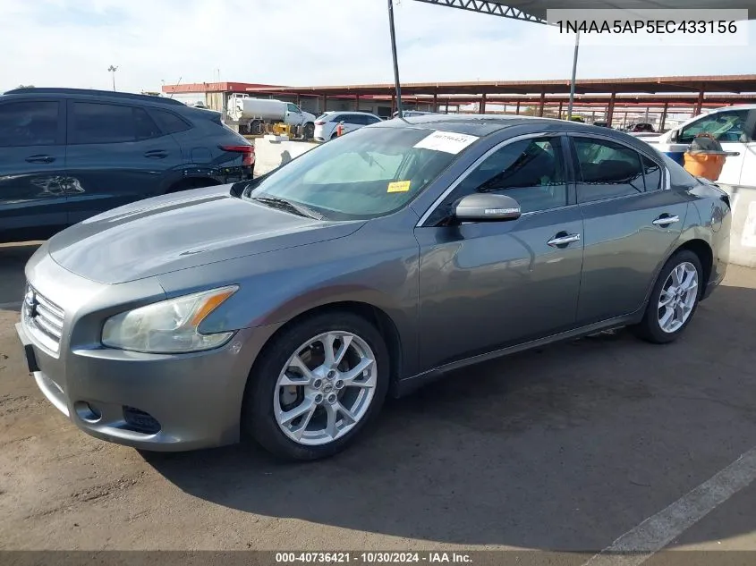 2014 Nissan Maxima 3.5 Sv VIN: 1N4AA5AP5EC433156 Lot: 40736421