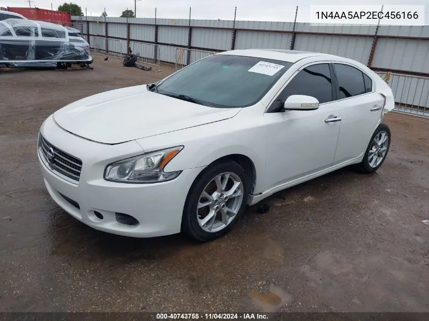 2014 Nissan Maxima 3.5 Sv VIN: 1N4AA5AP2EC456166 Lot: 40743755