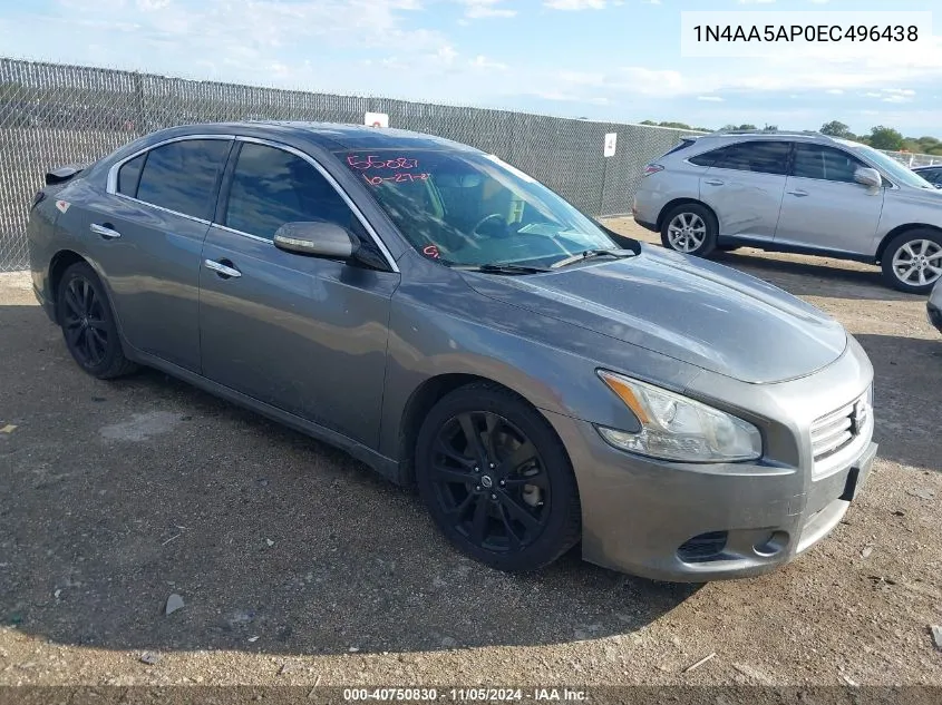 2014 Nissan Maxima 3.5 Sv VIN: 1N4AA5AP0EC496438 Lot: 40750830