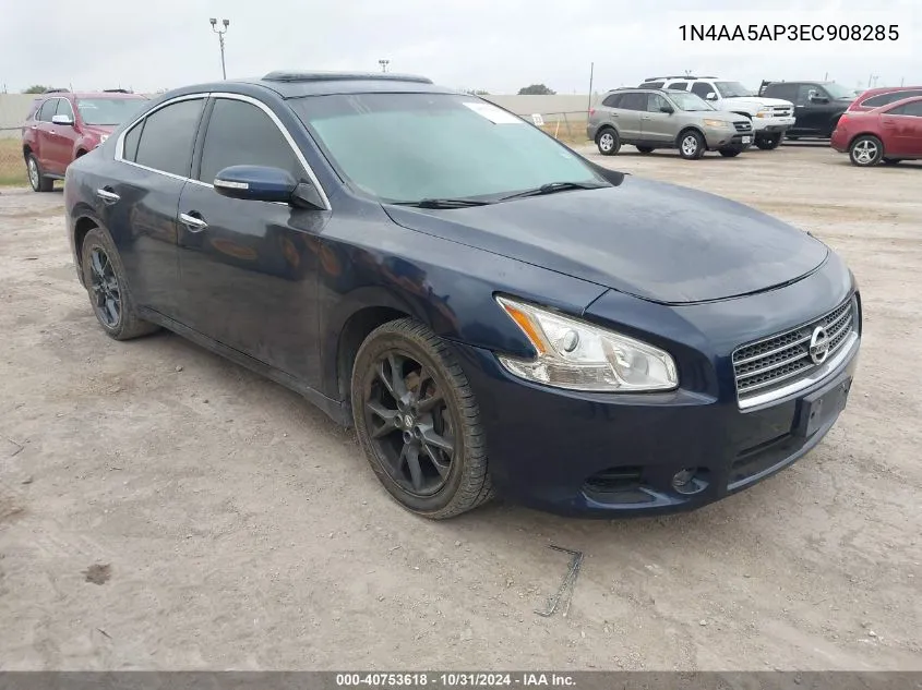 2014 Nissan Maxima 3.5 S VIN: 1N4AA5AP3EC908285 Lot: 40753618