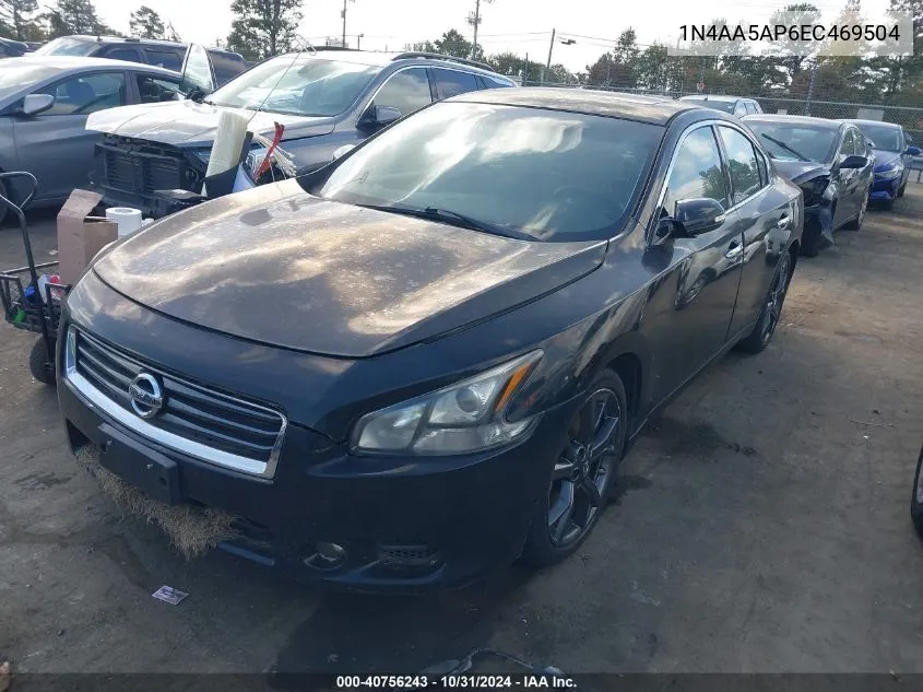 2014 Nissan Maxima 3.5 Sv VIN: 1N4AA5AP6EC469504 Lot: 40756243