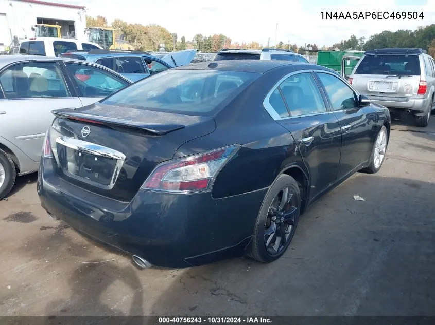 2014 Nissan Maxima 3.5 Sv VIN: 1N4AA5AP6EC469504 Lot: 40756243