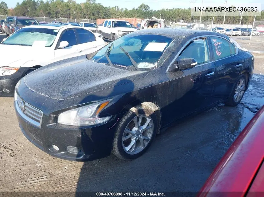 1N4AA5APXEC436635 2014 Nissan Maxima 3.5 Sv