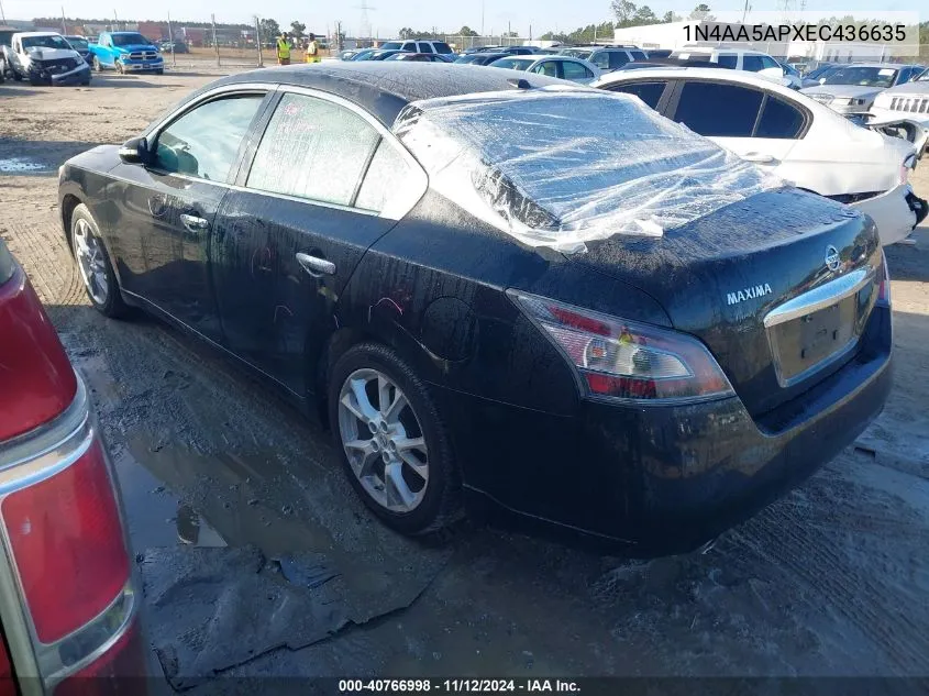 1N4AA5APXEC436635 2014 Nissan Maxima 3.5 Sv