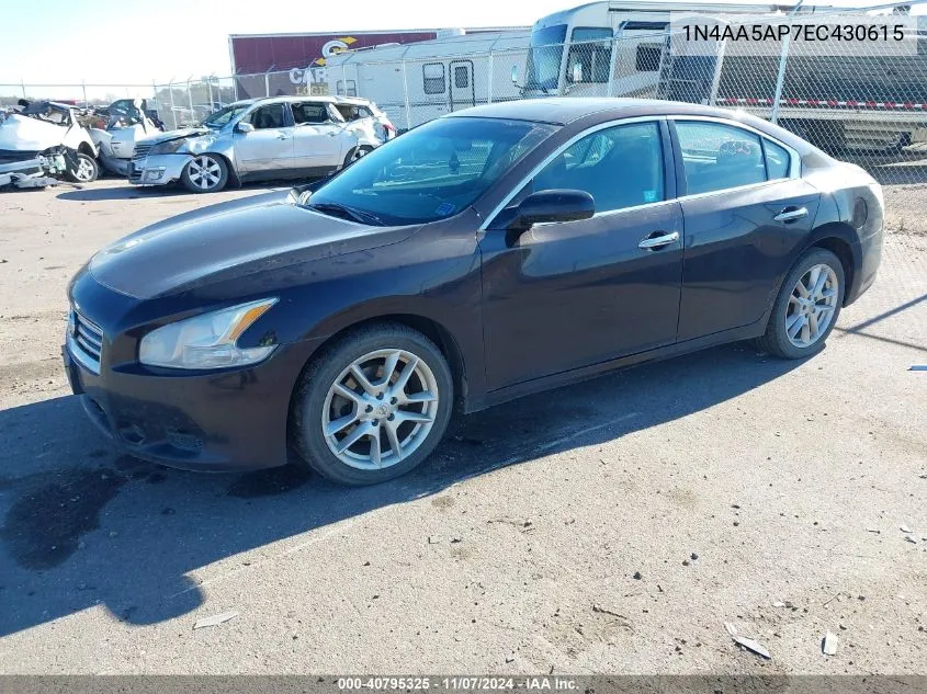 2014 Nissan Maxima 3.5 S VIN: 1N4AA5AP7EC430615 Lot: 40795325