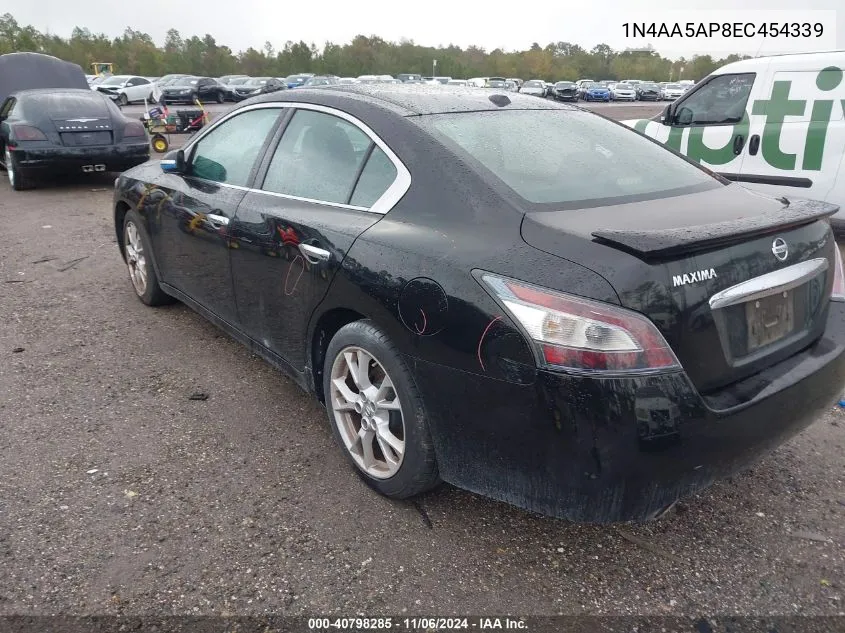 2014 Nissan Maxima 3.5 Sv VIN: 1N4AA5AP8EC454339 Lot: 40798285