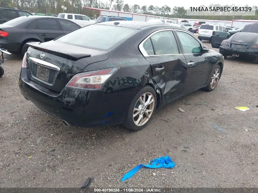 2014 Nissan Maxima 3.5 Sv VIN: 1N4AA5AP8EC454339 Lot: 40798285