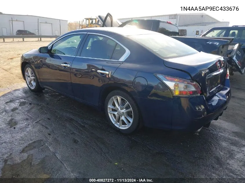 2014 Nissan Maxima 3.5 S VIN: 1N4AA5AP9EC433676 Lot: 40827272