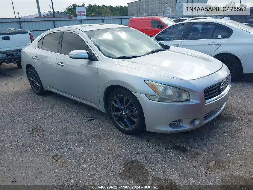 2014 Nissan Maxima 3.5 S VIN: 1N4AA5AP8EC475563 Lot: 40829622