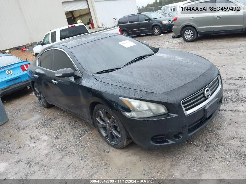 2014 Nissan Maxima 3.5 Sv VIN: 1N4AA5AP8EC459492 Lot: 40842709