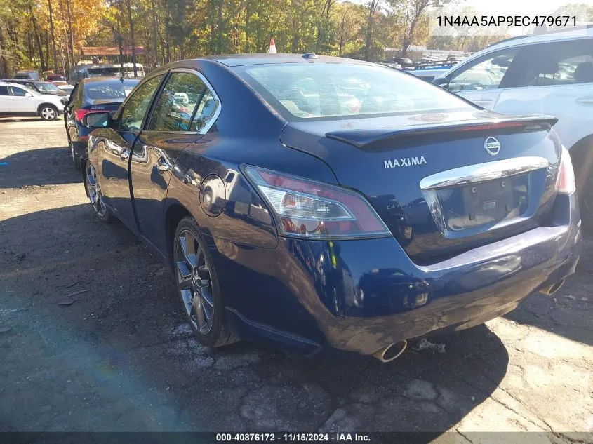 2014 Nissan Maxima 3.5 Sv VIN: 1N4AA5AP9EC479671 Lot: 40876172