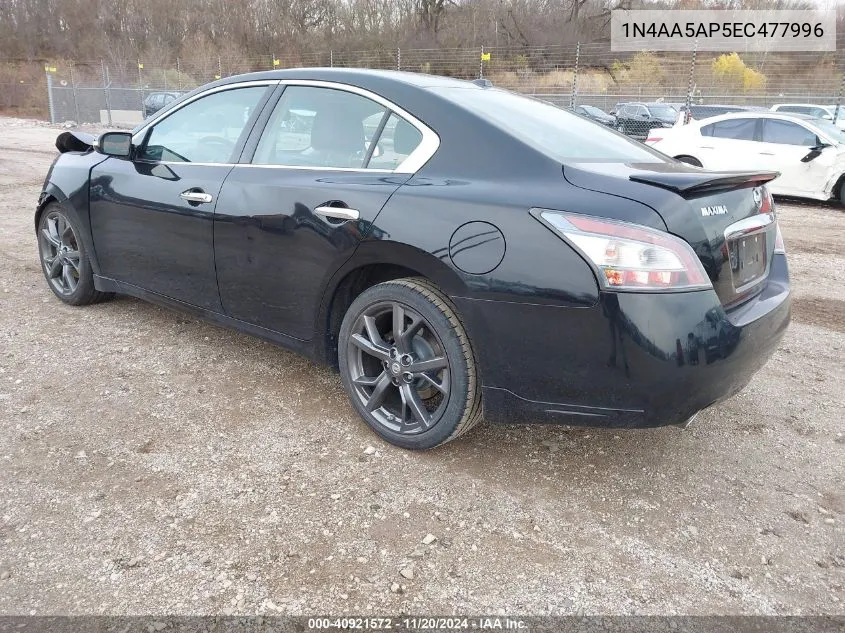 2014 Nissan Maxima 3.5 Sv VIN: 1N4AA5AP5EC477996 Lot: 40921572