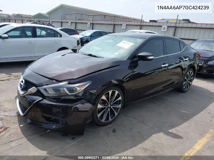 2016 Nissan Maxima 3.5 Sr VIN: 1N4AA6AP7GC424239 Lot: 38902271