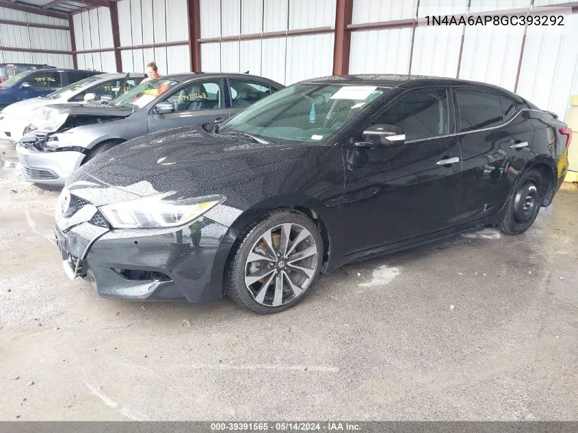 2016 Nissan Maxima 3.5 Sr VIN: 1N4AA6AP8GC393292 Lot: 39391565