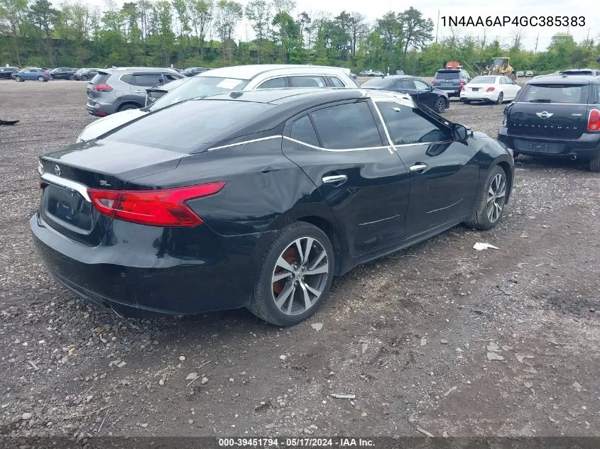 1N4AA6AP4GC385383 2016 Nissan Maxima 3.5 Sl