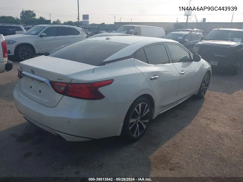 1N4AA6AP9GC443939 2016 Nissan Maxima 3.5 Sv