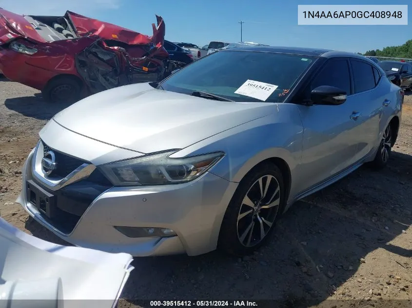 1N4AA6AP0GC408948 2016 Nissan Maxima 3.5 Sl