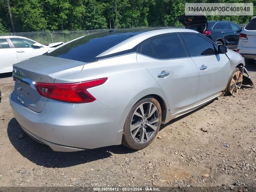 1N4AA6AP0GC408948 2016 Nissan Maxima 3.5 Sl