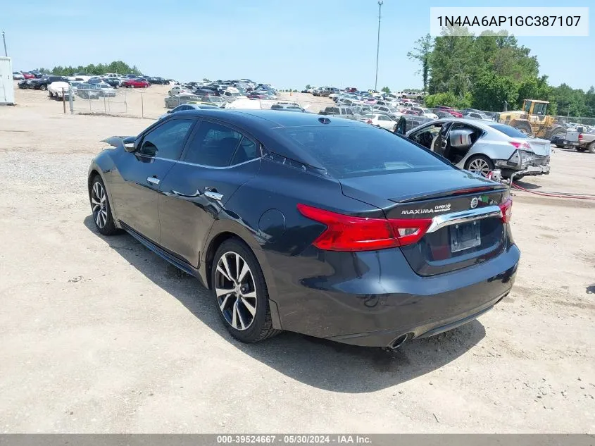 1N4AA6AP1GC387107 2016 Nissan Maxima 3.5 Platinum