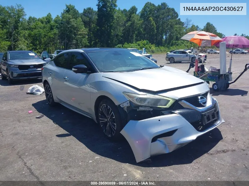 1N4AA6AP2GC430627 2016 Nissan Maxima 3.5 Platinum