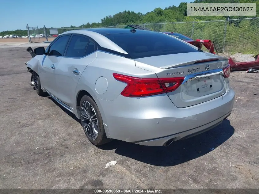 1N4AA6AP2GC430627 2016 Nissan Maxima 3.5 Platinum