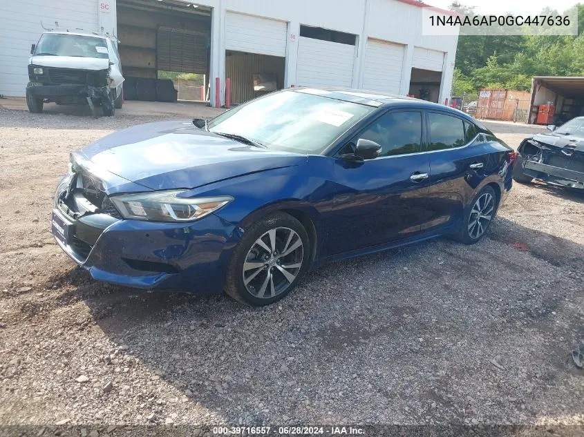 1N4AA6AP0GC447636 2016 Nissan Maxima 3.5 Sl