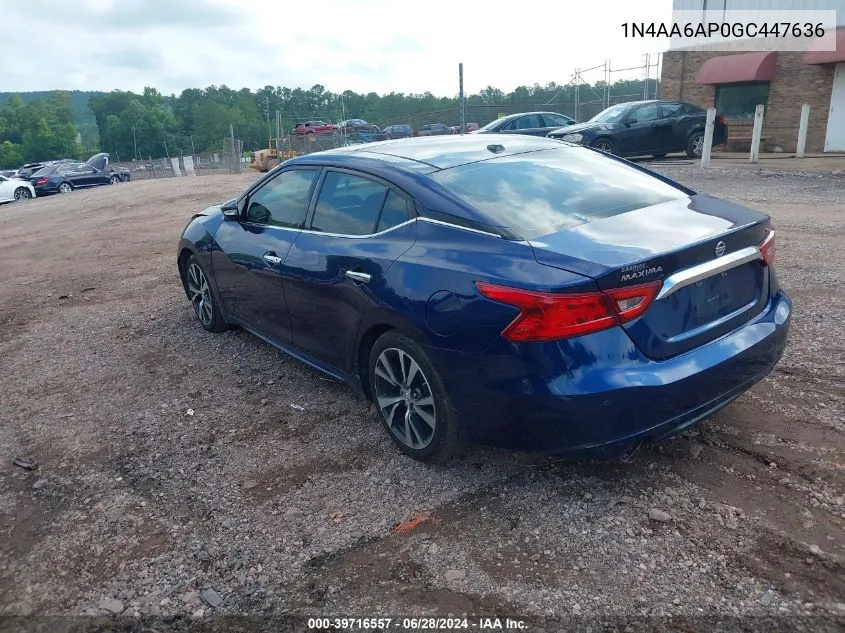 1N4AA6AP0GC447636 2016 Nissan Maxima 3.5 Sl