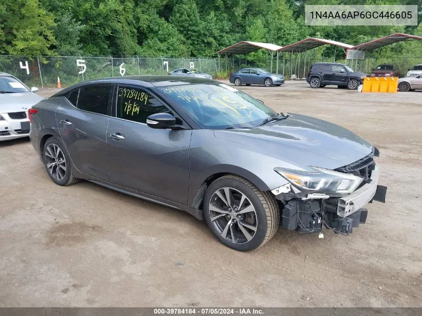 2016 Nissan Maxima 3.5 Sl VIN: 1N4AA6AP6GC446605 Lot: 39784184