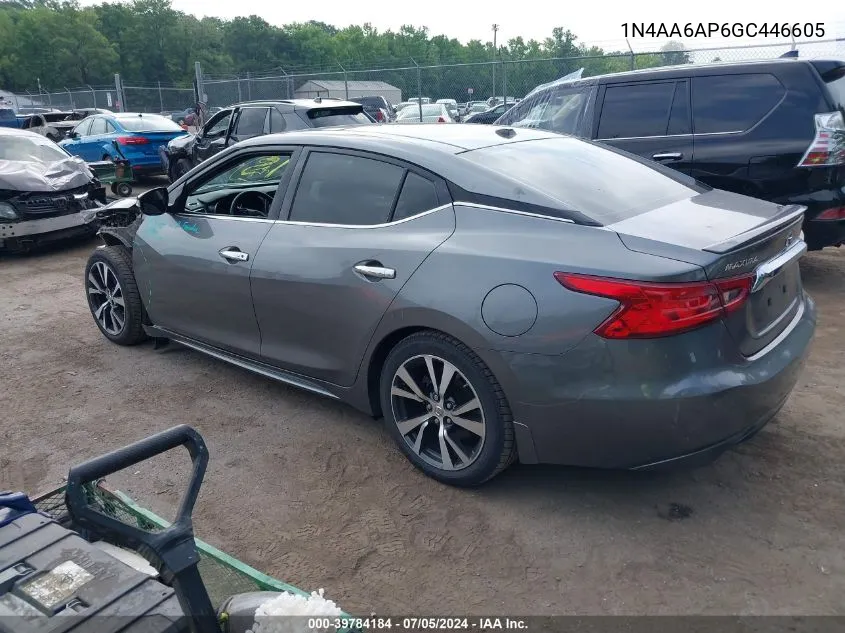 1N4AA6AP6GC446605 2016 Nissan Maxima 3.5 Sl