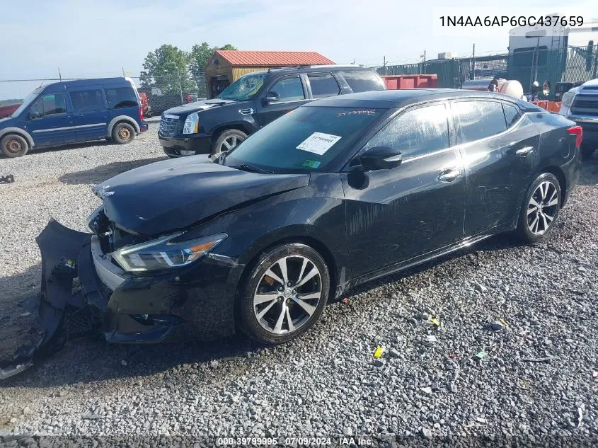 1N4AA6AP6GC437659 2016 Nissan Maxima 3.5 Platinum