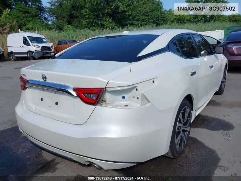 1N4AA6AP1GC907502 2016 Nissan Maxima 3.5 S