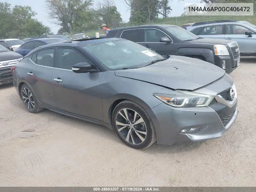 1N4AA6AP0GC406472 2016 Nissan Maxima 3.5 Sl