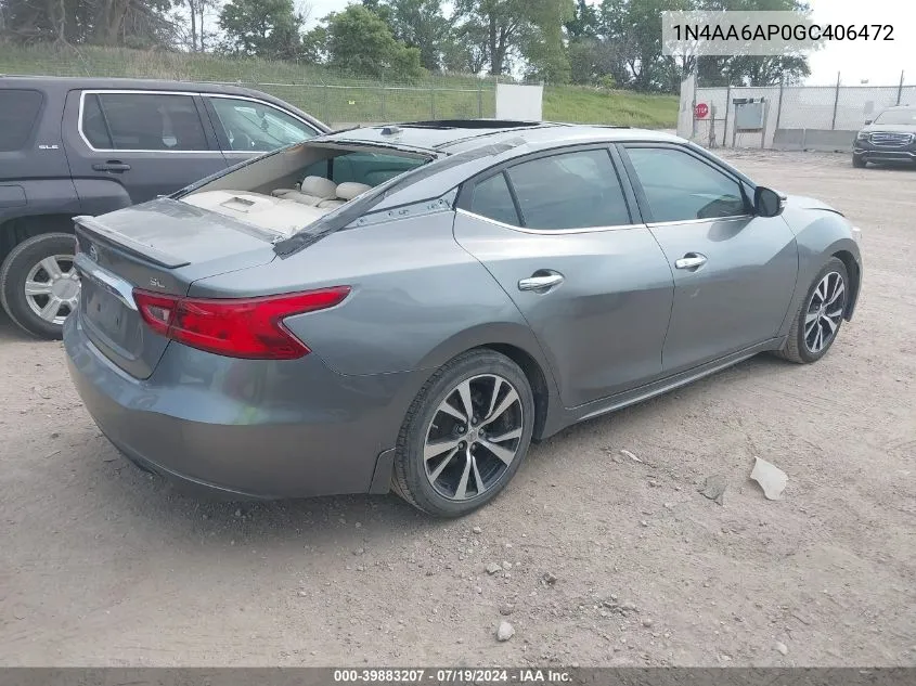 1N4AA6AP0GC406472 2016 Nissan Maxima 3.5 Sl