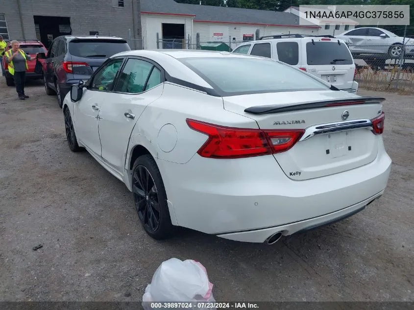 1N4AA6AP4GC375856 2016 Nissan Maxima 3.5 Sr