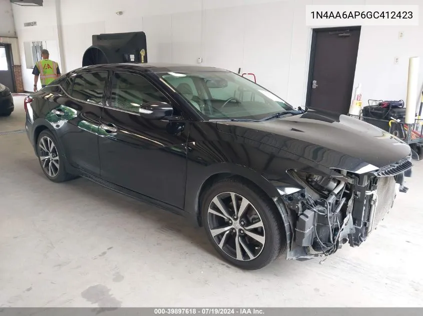 2016 Nissan Maxima 3.5 Sl VIN: 1N4AA6AP6GC412423 Lot: 39897618