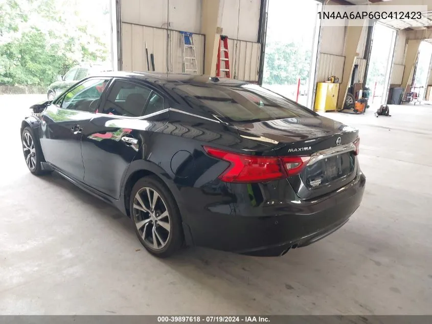 1N4AA6AP6GC412423 2016 Nissan Maxima 3.5 Sl