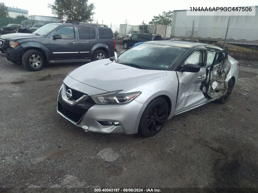 1N4AA6AP9GC447506 2016 Nissan Maxima 3.5 Platinum/3.5 S/3.5 Sl/3.5 Sr/3.5 Sv