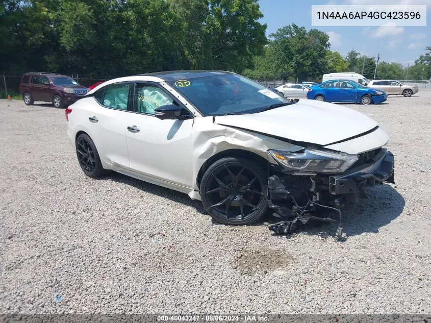 2016 Nissan Maxima 3.5 Platinum VIN: 1N4AA6AP4GC423596 Lot: 40043247