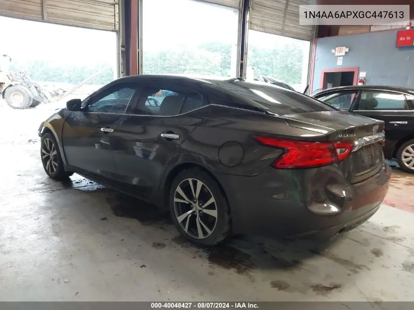 1N4AA6APXGC447613 2016 Nissan Maxima 3.5 Sv