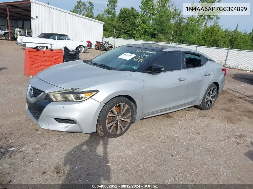 2016 Nissan Maxima 3.5 Sl VIN: 1N4AA6AP7GC394899 Lot: 40082852