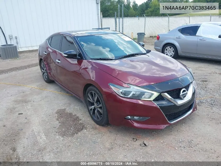 1N4AA6AP7GC383465 2016 Nissan Maxima 3.5 Platinum/3.5 S/3.5 Sl/3.5 Sr/3.5 Sv