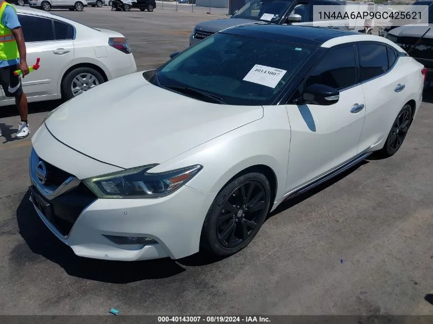 2016 Nissan Maxima 3.5 Sl VIN: 1N4AA6AP9GC425621 Lot: 40143007