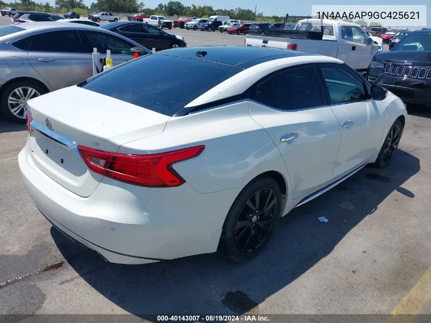 2016 Nissan Maxima 3.5 Sl VIN: 1N4AA6AP9GC425621 Lot: 40143007