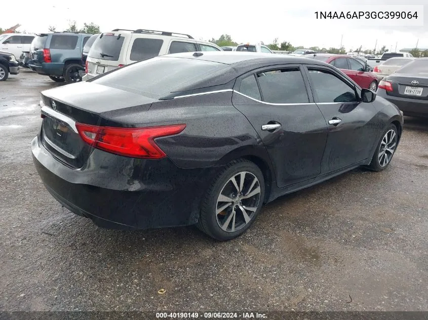 1N4AA6AP3GC399064 2016 Nissan Maxima 3.5 S