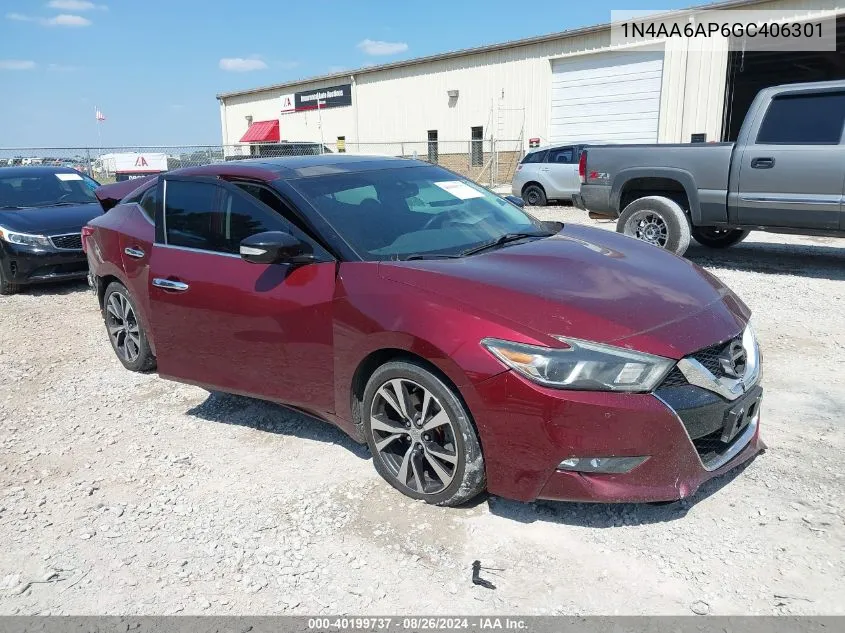 1N4AA6AP6GC406301 2016 Nissan Maxima 3.5 Sl