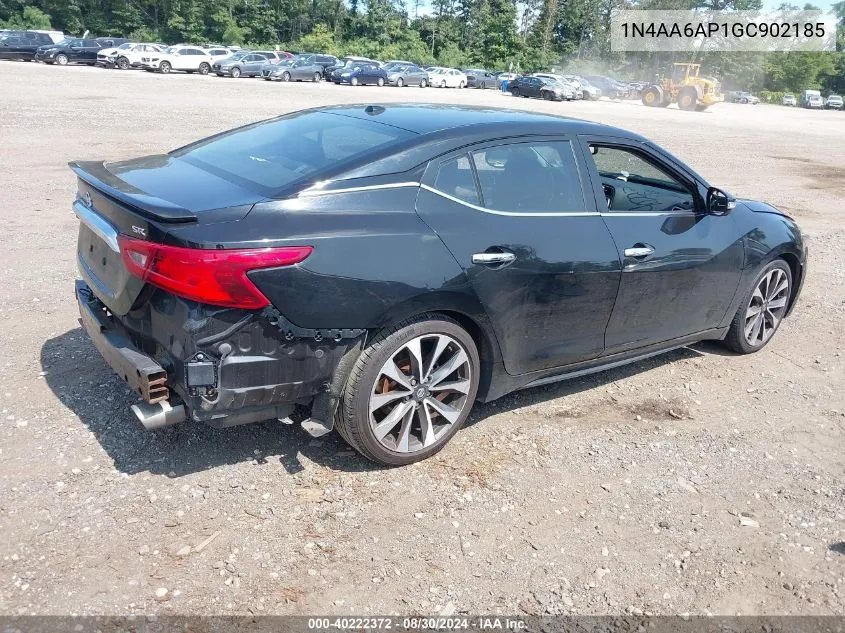 2016 Nissan Maxima 3.5 Platinum/3.5 S/3.5 Sl/3.5 Sr/3.5 Sv VIN: 1N4AA6AP1GC902185 Lot: 40222372