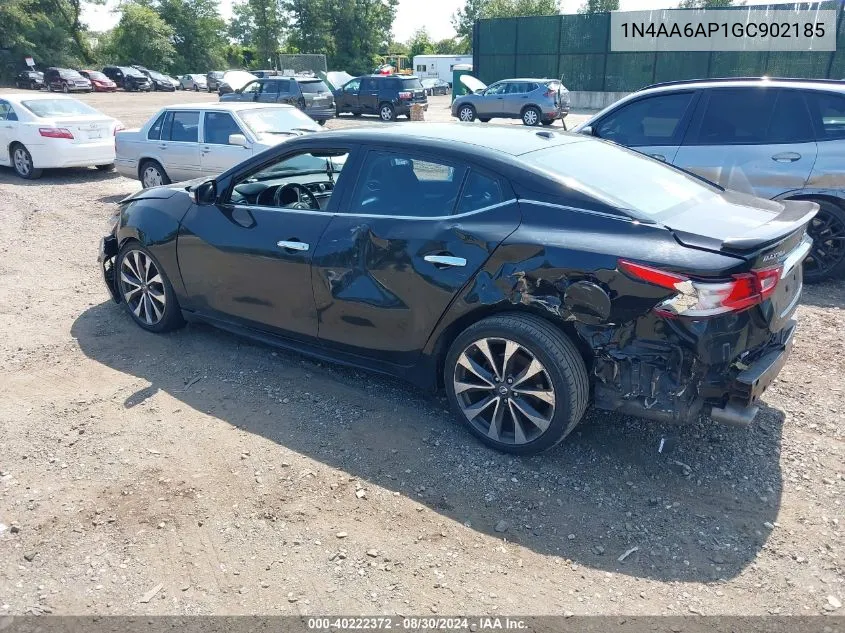 2016 Nissan Maxima 3.5 Platinum/3.5 S/3.5 Sl/3.5 Sr/3.5 Sv VIN: 1N4AA6AP1GC902185 Lot: 40222372