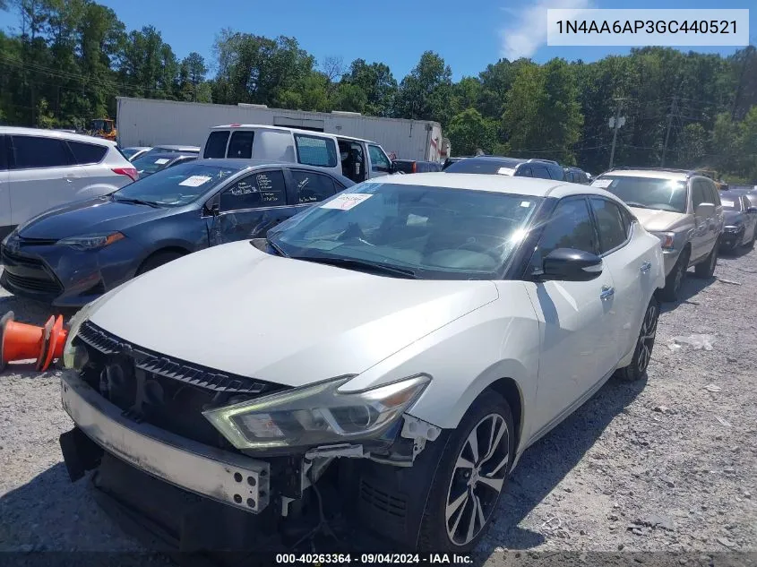 1N4AA6AP3GC440521 2016 Nissan Maxima 3.5 Sv