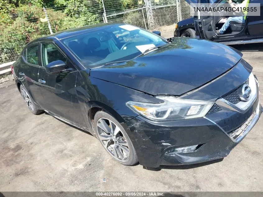 2016 Nissan Maxima 3.5 S VIN: 1N4AA6AP4GC419855 Lot: 40276092